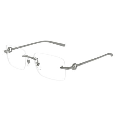 Gucci Eyeglasses GG1703O 001 Ruthenium/Clear Men