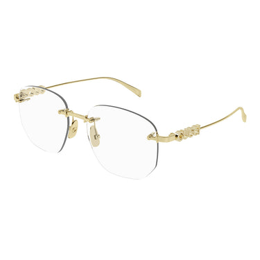 Gucci Eyeglasses GG1806O 002 Gold/Clear Women