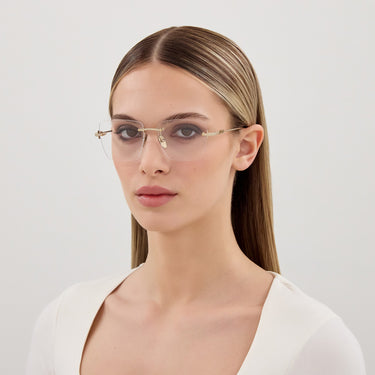 Gucci Gafas de Vista GG1938O 001 Oro/Transparente Mujer