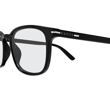 Gucci Occhiali da Vista GG2129O 001 Nero Trasparente Uomo 3