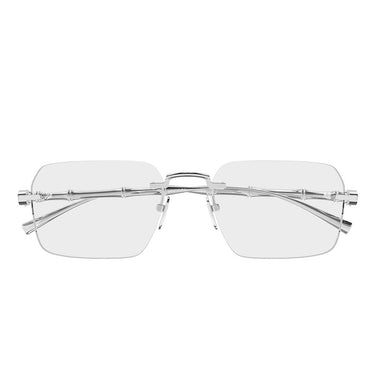 Gucci Occhiali da Vista GG2154O 001 Argento/Trasparente Uomo