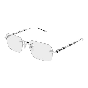 Gucci Occhiali da Vista GG2154O 001 Argento/Trasparente Uomo 1