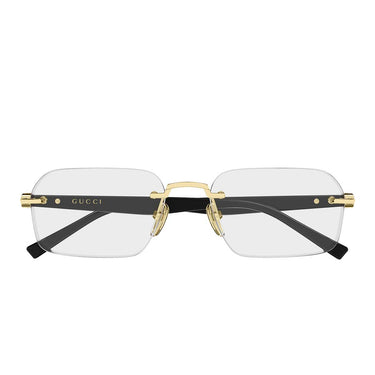 Gucci Occhiali da Vista GG2260O 001 Oro Nero/Trasparente Uomo