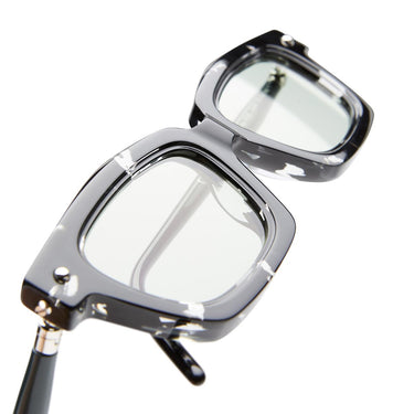 Kuboraum Occhiali da Sole Maske P25 WHM Tartarugato Trasparente/Grigio Chiaro Unisex 5
