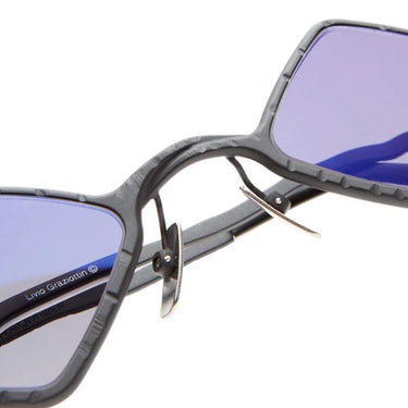 Kuboraum Occhiali da Sole Maske Z14 BMB Nero Opaco/Blu Flash Unisex