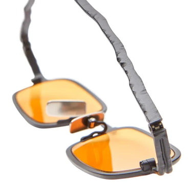 Kuboraum Occhiali da Sole Maske Z18 BMS Nero Opaco/Arancione Chiaro Unisex