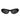 Loewe Slim Black Oval Sunglasses