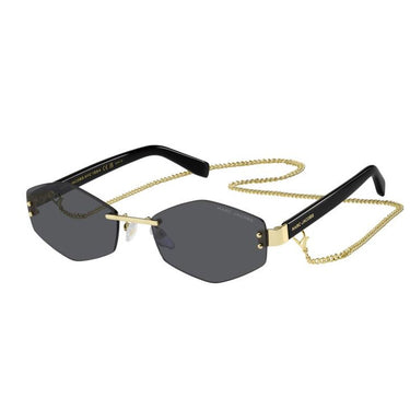 Marc Jacobs Sunglasses MARC 496/S AIR RHL Black/Black Women With Chain 2