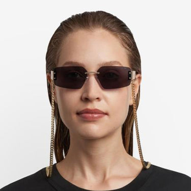 Marc Jacobs Sunglasses MARC 875 N S RHL Gold Black Unisex With Chain 4