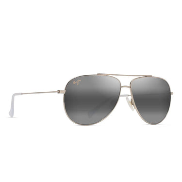 Maui Jim Sonnenbrille HAUOLI 665-16A Gold/Grau Verspiegelt Unisex Polarisiert