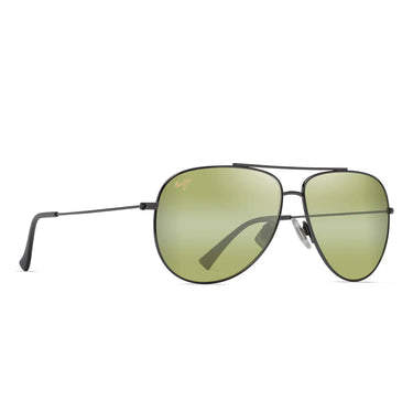 Maui Jim Sonnenbrille HAUOLI XL HT674-17A Schwarz/Grün Unisex Polarisiert