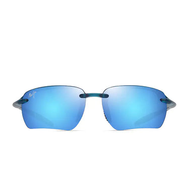 Maui Jim Occhiali da Sole HO'OKIPA ULTRA G AF MJ0337SA 013 Blu Trasparente Blu Hawaii Unisex Polarizzati