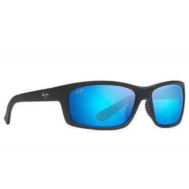 Maui Jim Sonnenbrille KANAIO COAST B766-08C Schwarz/Blau Verspiegelt Unisex Polarisiert