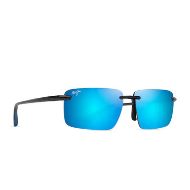 Maui Jim Sonnenbrille LAULIMA B626-14 Grau/Blau verspiegelt Unisex polarisiert