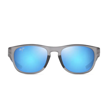 Maui Jim Occhiali da Sole MELEMELE B597-14 MJ0597S 004 Grigio Trasparente Opaco Blu Hawaii Unisex Polarizzati