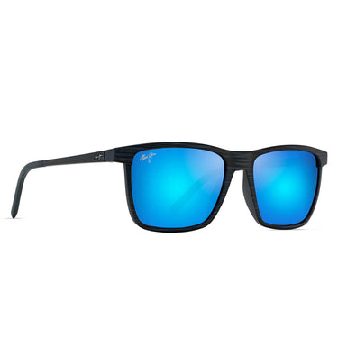 Maui Jim Occhiali da Sole ONE WAY B875-03 Nero/Blu Unisex Polarizzati