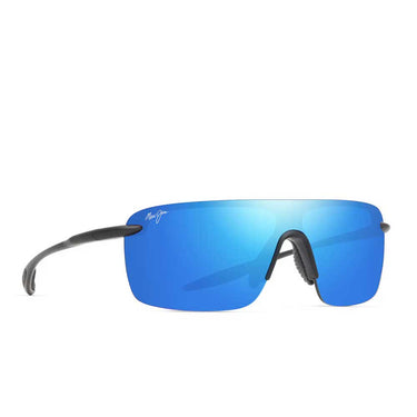 Maui Jim Sonnenbrille PALULU B680-02 Schwarz/Spiegelnd Blau Unisex Polarisiert