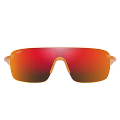 Maui Jim Occhiali da Sole PALULU RM680-29 MJ0680S 004 Arancione Opaco/Hawaii Lava Unisex Polarizzati
