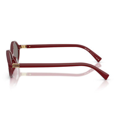 Miu Miu Occhiali da Sole MU04ZS 21I80Q Burgundy Opalino/Grigio Scuro Donna 2
