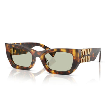 Miu Miu Occhiali da Sole MU09WS 14L50O Marrone Miele/Verde Donna 2