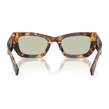 Miu Miu Occhiali da Sole MU09WS 14L50O Marrone Miele/Verde Donna 4