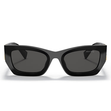 Miu Miu Sunglasses MU09WS 1AB5S0 Black-Dark Gray Women