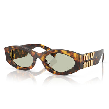 Miu Miu Occhiali da Sole MU11W 14L50O Havana/Verde Chiaro Donna 1