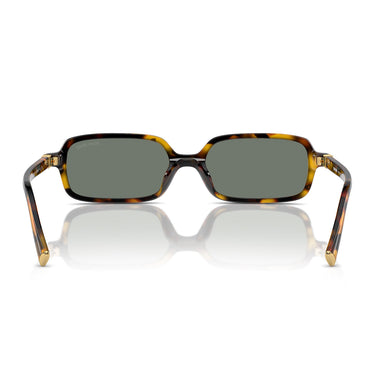 Miu Miu Occhiali da Sole MU11ZS VAU04M Marrone Miele Verde Specchiato Argento Donna 4