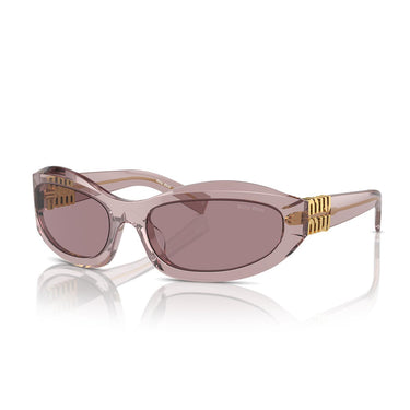 Miu Miu Occhiali da Sole MU14ZS 12W20I Viola Trasparente/Viola Chiaro Donna 1