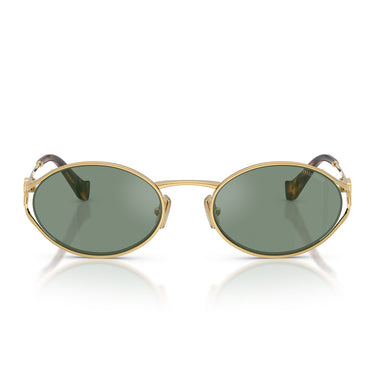 Miu Miu Occhiali da Sole MU52Y 5AK04M Oro/Verde Specchiato Grigio Donna