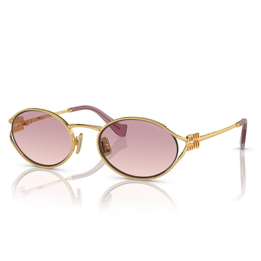 Miu Miu Occhiali da Sole MU52Y 5AK06S Oro-Marrone Sfumato Donna 1