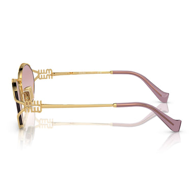 Miu Miu Occhiali da Sole MU52Y 5AK06S Oro-Marrone Sfumato Donna 2