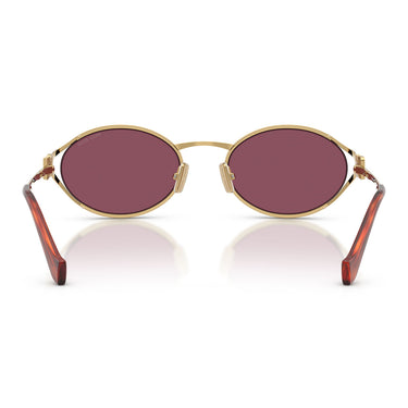 Miu Miu Occhiali da Sole MU52Y 5AK20Y Oro/Violetto Scuro Donna 3