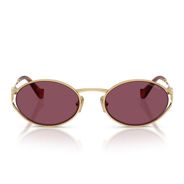 Miu Miu Occhiali da Sole MU52Y 5AK20Y Oro/Violetto Scuro Donna