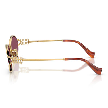 Miu Miu Occhiali da Sole MU52Y 5AK20Y Oro/Violetto Scuro Donna 2