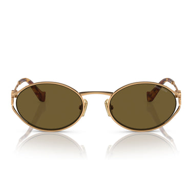 Miu Miu Occhiali da Sole MU52Y 7OE01T Oro/Marrone Donna