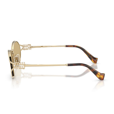 Miu Miu Occhiali da Sole MU52Y ZVN10R Oro/Giallo Donna 3