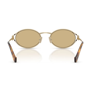 Miu Miu Occhiali da Sole MU52Y ZVN10R Oro/Giallo Donna 4