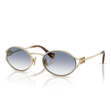 Miu Miu Occhiali da Sole MU52Y ZVN80O Oro Pallido/Trasparente Sfumato Azzurro Donna 1