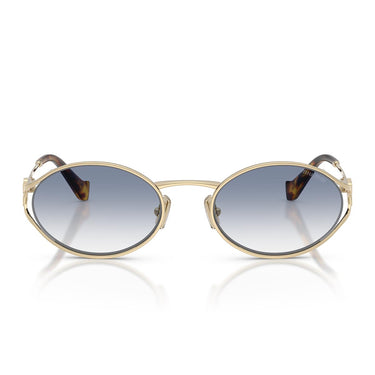 Miu Miu Occhiali da Sole MU52Y ZVN80O Oro Pallido/Trasparente Sfumato Azzurro Donna