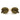 Miu Miu Occhiali da Sole MU55ZS 5AK09Z Oro-Marrone Scuro Donna 3
