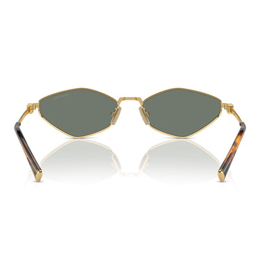 Miu Miu Occhiali da Sole MU56ZS 5AK04M Oro/Verde Specchio Argento Donna 3