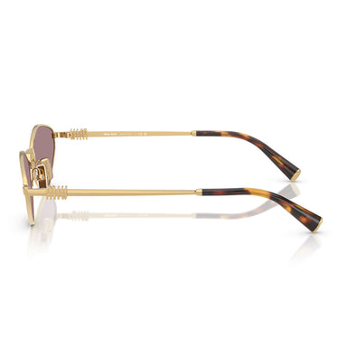Miu Miu Occhiali da Sole MU56ZS 5AK20I Oro/Marrone Sfumato Donna 2