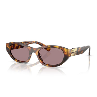 Miu Miu Occhiali da Sole MUA03S 14L20I Havana/Viola Donna 2
