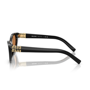 Miu Miu Occhiali da Sole MUA04S 16K10I Nero/Marrone Donna 3