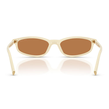 Miu Miu Lunettes de Soleil MUA06S 21D90Q Blanc/Marron Femme 3