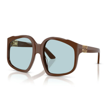 Miu Miu Occhiali da Sole MUA07S 24D20R Cioccolato/Azzurro Donna 2