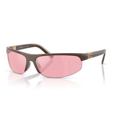 Miu Miu Occhiali da Sole MUA02S 14Y70J Cacao Metallizzato/Rosa Specchiato Donna 2