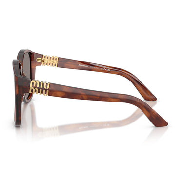 Miu Miu Occhiali da Sole MUA08S 26E80Q Tabacco Striato/Grigio Scuro Donna 3