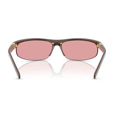 Miu Miu Occhiali da Sole MUA02S 14Y70J Cacao Metallizzato/Rosa Specchiato Donna 4